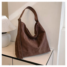 Load image into Gallery viewer, Large Capacity Suede Shoulder Bag for Women – Spacious Everyday Tote