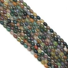 Load image into Gallery viewer, 6x9mm Genuine Indian Agate Smooth Rice Shape Beads, Sku#U1891