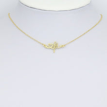 Load image into Gallery viewer, Slippy Gold Heart Fe Love Charm Pendant, Sku#LK1046