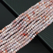 Load image into Gallery viewer, 3x5mm Cherry Blossom Agate Faceted Rondelle Beads, Sku#U1665