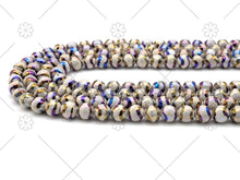 Load image into Gallery viewer, Mystic AB White Tibetan Agate with Double Line, Sku#UA230