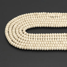 Load image into Gallery viewer, 5x8mm Rondelle Smooth Wood Agate Beads, Sku#U1963