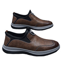 Load image into Gallery viewer, Men's Soft Leather Business Casual Breathable Dress Shoes - British Style Round Toe Slip-On Loafers