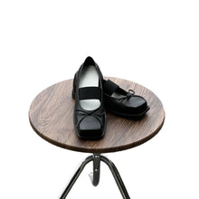Load image into Gallery viewer, Women's Bow-Knot Genuine Leather Ballet Flats - Chunky Heel Mary Jane Shoes