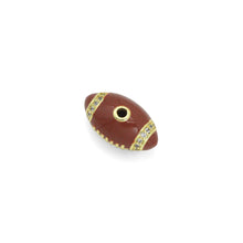 Load image into Gallery viewer, Football Spacer Beads Gold Spacer charm, Sku#LX814