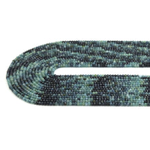 Load image into Gallery viewer, 2x3mm Genuine Blue Tourmaline Round Faceted Beads, Sku#U1897