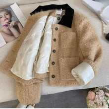 Load image into Gallery viewer, Women's Fashion Short Color-Block Lapel Jacket
