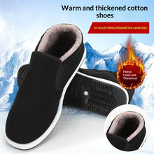 Load image into Gallery viewer, Men's High-Top Wool-Lined Canvas Shoes - Thickened Insole Winter Sneakers
