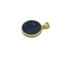 Load image into Gallery viewer, CZ Compass On Gemstone Round Coin Charm, Sku#LX74