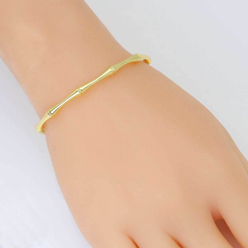 Bamboo Joint Cuff Bracelet, Sku#A280