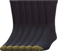 GOLDTOE Men's 656S Cotton Crew Athletic Socks (Multipack)