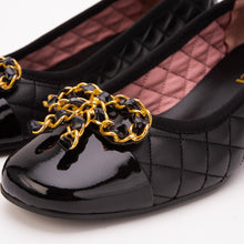 Load image into Gallery viewer, The Bellarose Black Quilted Leather Women Heel