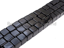 Load image into Gallery viewer, NEW STYLE!! Quality Natural Black Onyx Cube beads, 6mm/8mm/1