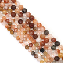 Load image into Gallery viewer, Genuine Red Rutilated Quartz Round Smooth Beads, Sku#U1731