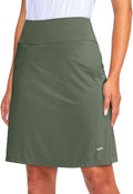 Viodia Women's 20" Knee Length Skorts Skirts UPF50+ Athletic Tennis Golf Skirt for Women Casual Summer Skirts