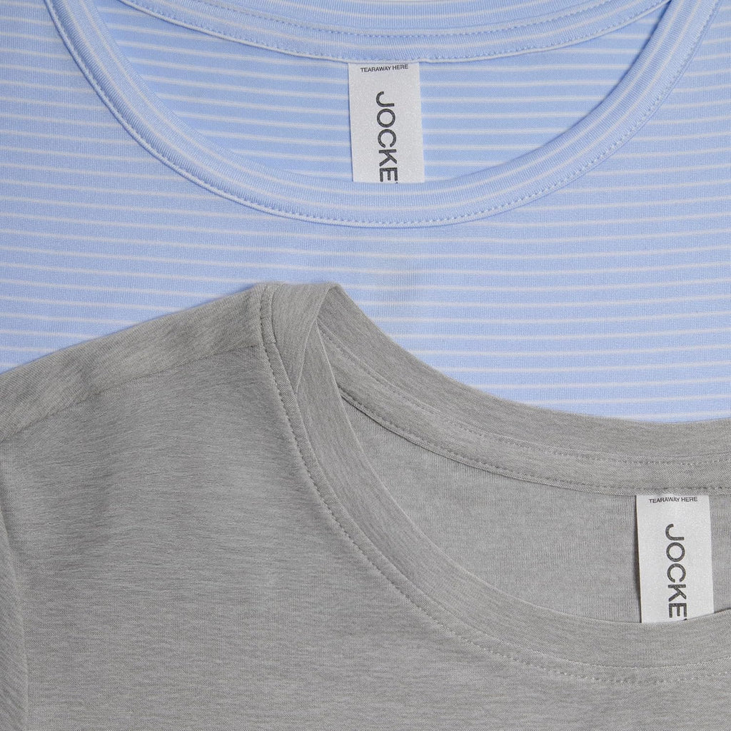 Jockey Women's 2 Pack Butter Soft Short Sleeve Active T-Shirt