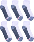 Hanes Men's Crew Socks Pack, 8 Pairs, Max Cushion Moisture-wicking Ankle Socks for Men, Cushioned Ankle Length
