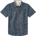 Dubinik® Mens Short Sleeve Button Down Shirts 100% Cotton Plaid Men's Casual Button-Down Shirts with Pocket