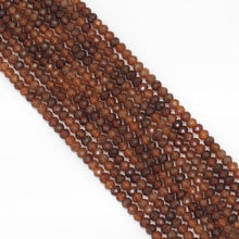 Load image into Gallery viewer, Genuine Brown Garnet Faceted Rondelle Beads, Sku#U1662