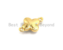 Load image into Gallery viewer, 100% Natural White Shell Clover Connector for Earring/Bracel