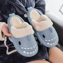 Load image into Gallery viewer, Unisex Shark House Slippers | EVA Couple Slippers with Button