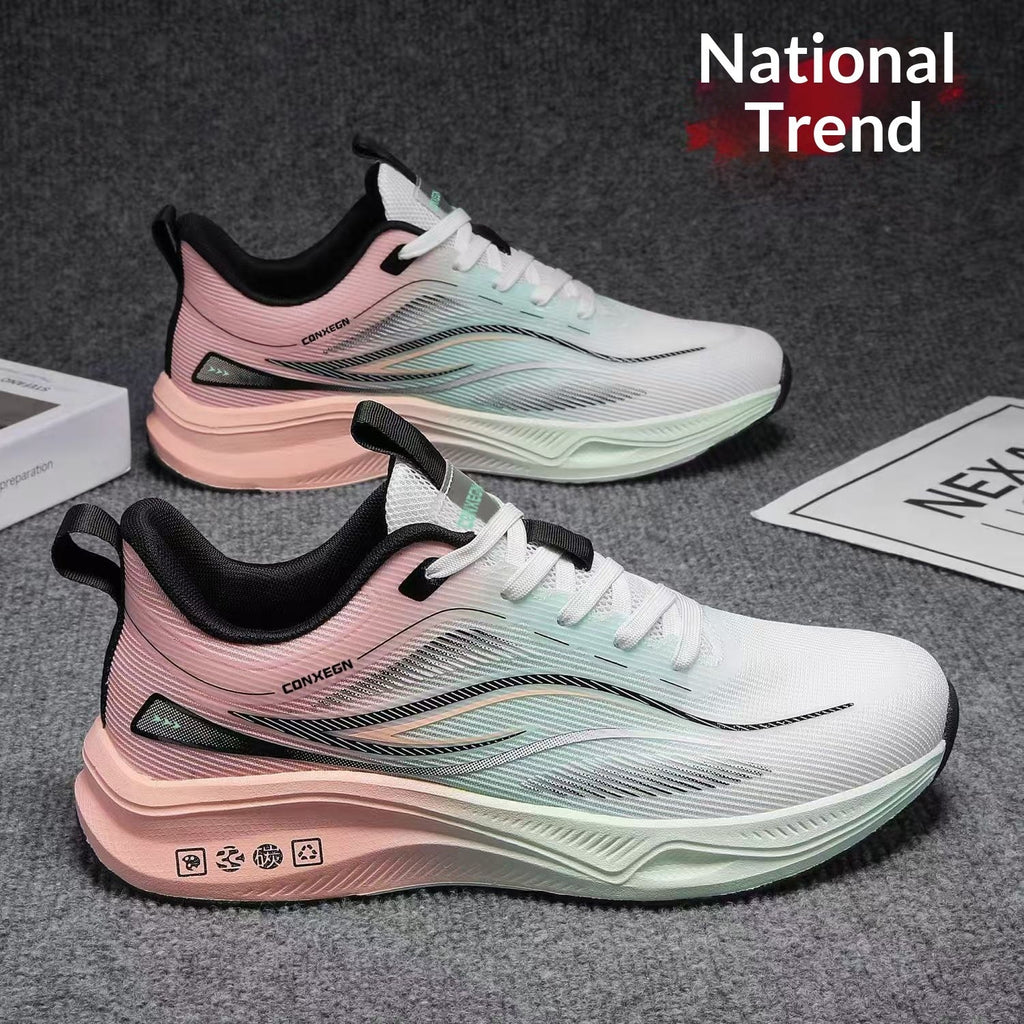 Men's Breathable Casual Running Sneakers | Lace-Up Low-Top Shoes
