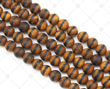 Load image into Gallery viewer, Brown Agate with One Line Beads, SKU#U1197