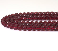 Load image into Gallery viewer, Dyed Strawberry Quarts Round Smooth Beads, 6mm/8mm/10mm, Sku#U1487