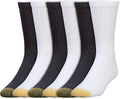 GOLDTOE Men's 656S Cotton Crew Athletic Socks (Multipack)