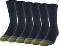 GOLDTOE Men's 656S Cotton Crew Athletic Socks (Multipack)