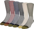 GOLDTOE Men's 656S Cotton Crew Athletic Socks (Multipack)