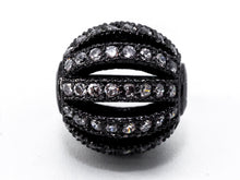 Load image into Gallery viewer, 8mm/9.5mm/12mm CZ Micro Pave Shamballa Round Cage Spacer Beads, sku#G302