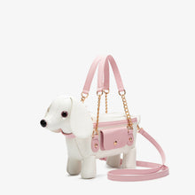 Load image into Gallery viewer, Teddy Dog Shaped Crossbody Bag - Cute Novelty PU Leather Shoulder Bag for Women