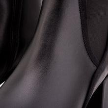 Load image into Gallery viewer, The Kensington Black Leather Block Heel Women’s Mid-Calf Boot