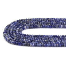 Load image into Gallery viewer, 4x6mm Sodalite Faceted Rondelle Beads, Sku#U1659