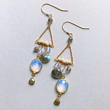 Load image into Gallery viewer, Opalite Chandie Earrings