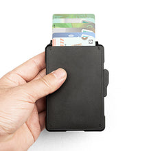 Load image into Gallery viewer, Men's Genuine Leather Card Holder with Metal Details - Slim Wallet