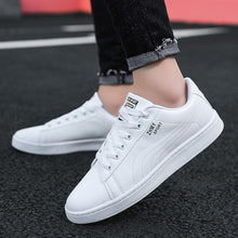 Load image into Gallery viewer, Men's Minimalist Casual White Sneakers - Breathable Flat Heel Shoes