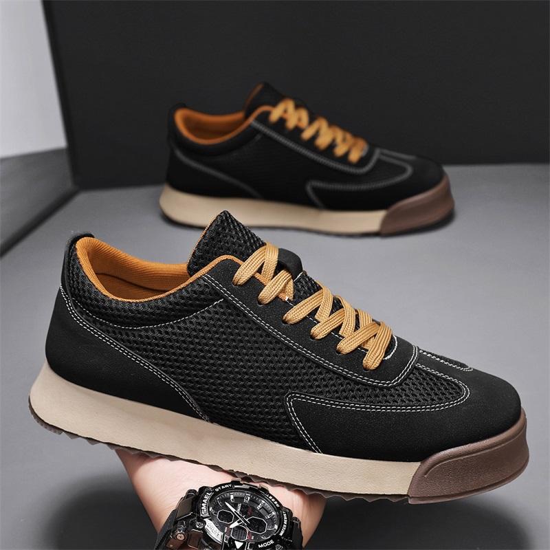 Men's Retro Running Shoes - Thick Sole Height Increase Sneakers | Breathable Mesh Athletic Shoes