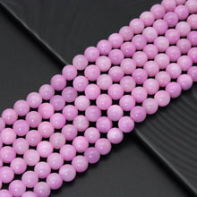 Load image into Gallery viewer, Kunzite Jade Round Smooth Beads, 15inch full strands, Sku#U1852