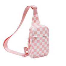 Load image into Gallery viewer, Waterproof Plaid Crossbody Bag - Lightweight Travel Sling Bag for Women &amp; Men