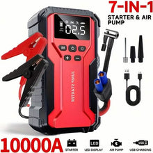 Load image into Gallery viewer, 7-in-1 Emergency Car Power Supply Starter &amp; Air Pump