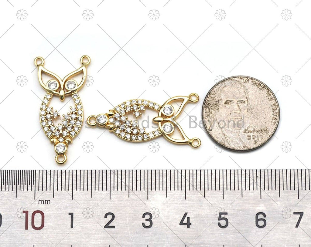 CZ  Night Owl Charm,  Sku#LK567
