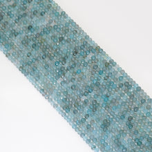 Load image into Gallery viewer, Genuine Blue Apatite Faceted Rondelle Beads, Sku#U1684