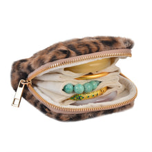 Load image into Gallery viewer, Multi-Layer Leopard Print PU Leather Jewelry Organizer Bag - Travel Storage Case for Rings, Bracelets &amp; Pendants