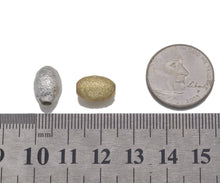 Load image into Gallery viewer, Matte Golden Silver Oval Shape Spacer Beads, Sku#B219