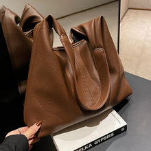 Load image into Gallery viewer, Women's PU Leather Tote Crossbody Shoulder Bag – Everyday Commuter Handbag | Black, Coffee, Brown, Khaki