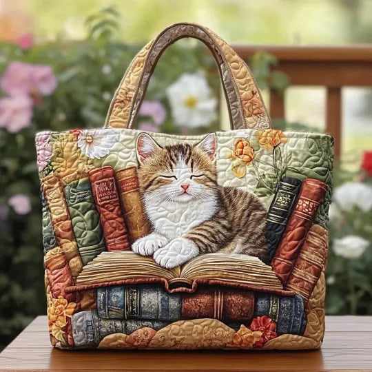 Women's Trendy Printed Tote & Shoulder Bag - Canvas Lined Oxford Cloth
