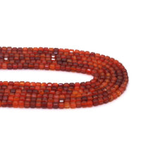 Load image into Gallery viewer, Genuine Red Agate Faceted Cube Beads, 2.5mm, Sku#U1548