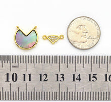Load image into Gallery viewer, Gold MOP Abalone Charm, Sku#LY06